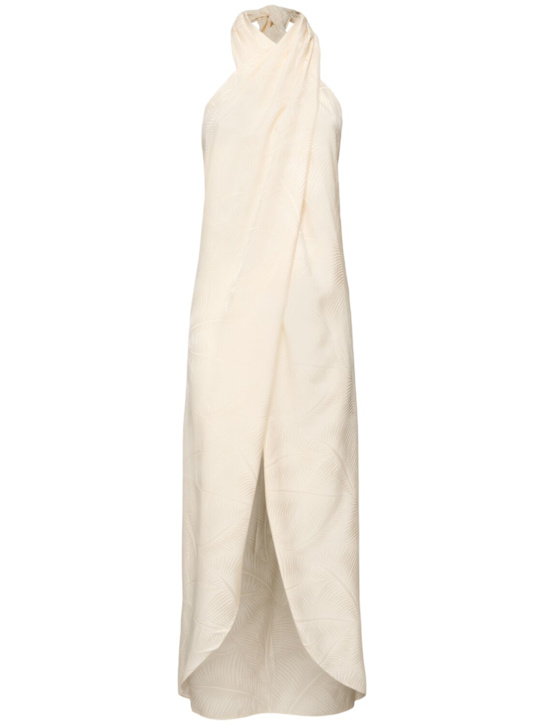 Johanna Ortiz: Silent Water palm jacquard long top - women_0 | Luisa Via Roma