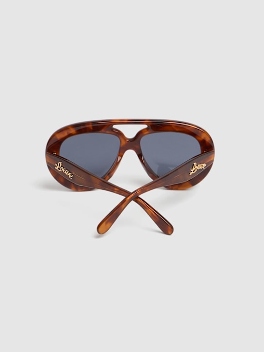 Loewe: Curvy mask sunglasses - Blonde Havana - women_3 | Luisa Via Roma