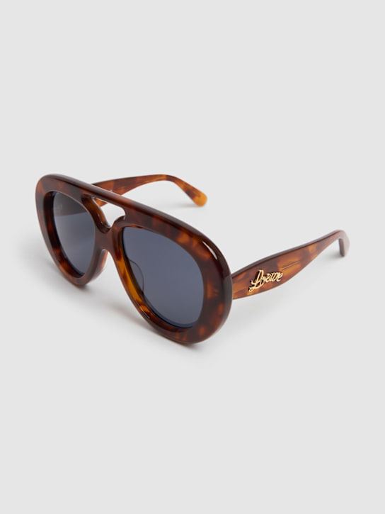 Loewe: Curvy mask sunglasses - Blonde Havana - women_1 | Luisa Via Roma