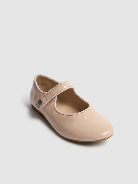 Pom D'api: Patent leather ballerinas - Pink - kids-girls_1 | Luisa Via Roma