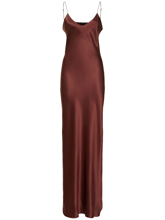 Nili Lotan: Cami silk charmeuse gown - women_0 | Luisa Via Roma