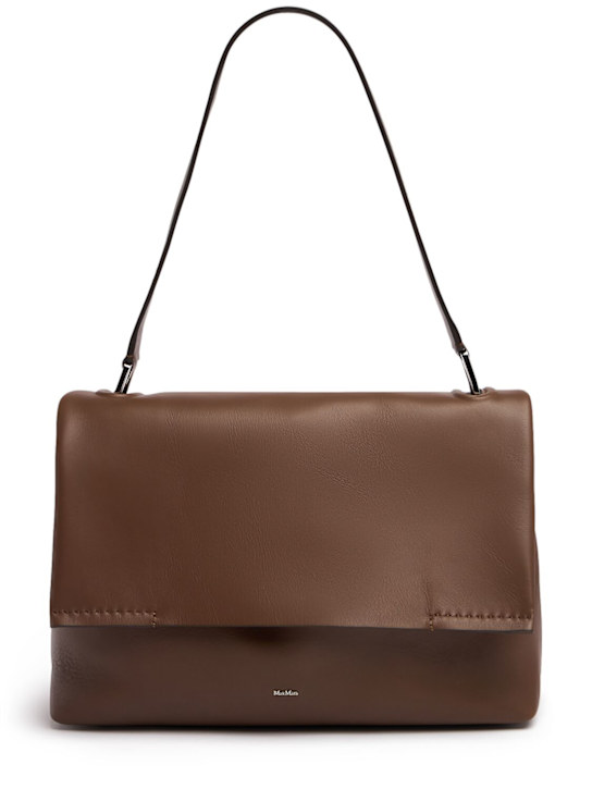 Max Mara: Archetipo 06 leather shoulder bag - women_0 | Luisa Via Roma
