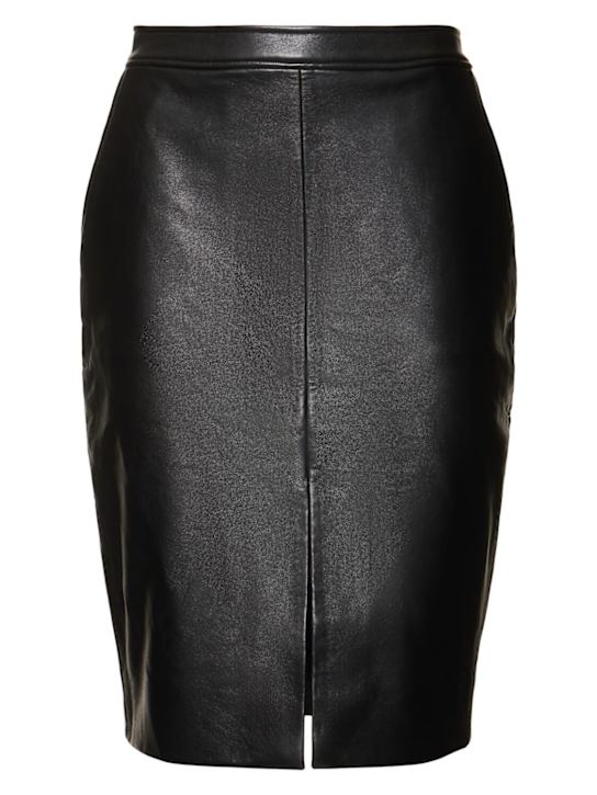 ANINE BING: Gonna pencil midi Tyra - Nero - women_0 | Luisa Via Roma