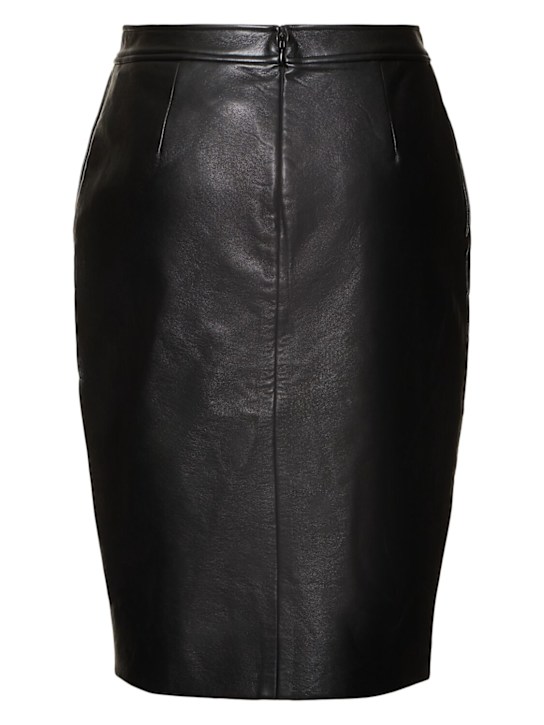 ANINE BING: Gonna pencil midi Tyra - Nero - women_3 | Luisa Via Roma