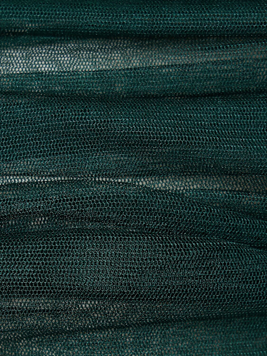 Christopher Esber: Veiled silk tulle top - Green - women_3 | Luisa Via Roma