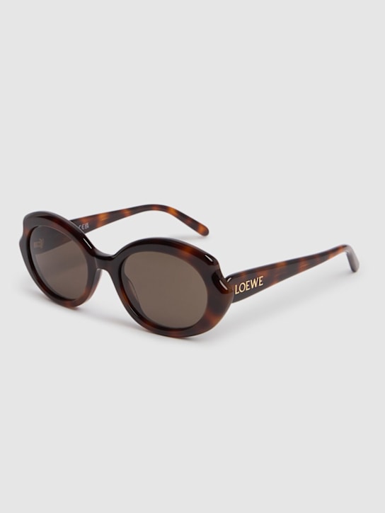Loewe: Slim圆形太阳镜 - Dark Havana - women_2 | Luisa Via Roma