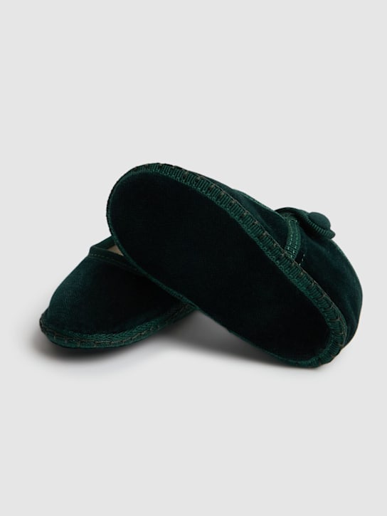 Vibi Venezia: Mary Jane-Schuhe aus Samt - Grün - kids-girls_2 | Luisa Via Roma