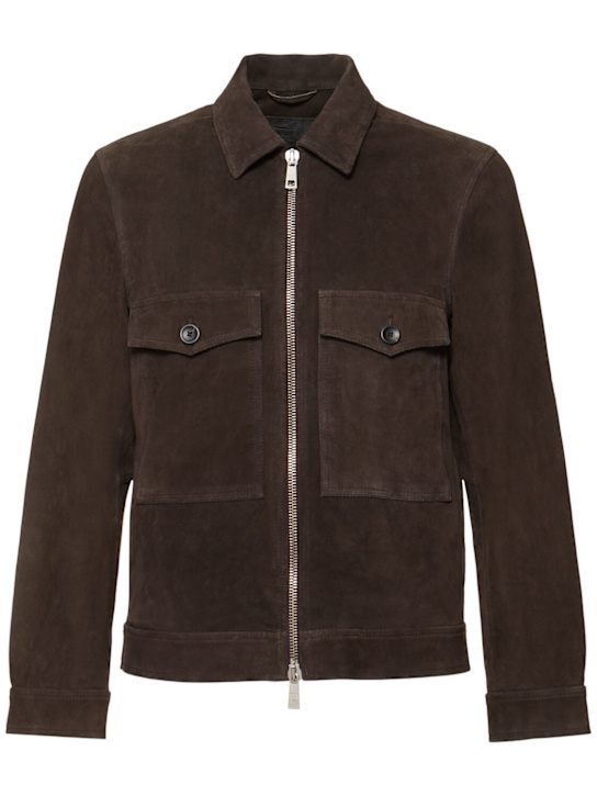 Giorgio Brato: Leather zip jacket - men_0 | Luisa Via Roma