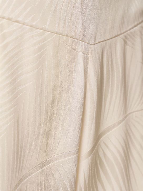 Johanna Ortiz: Laidback Energy palm jacquard wide pants - Ecru - women_4 | Luisa Via Roma