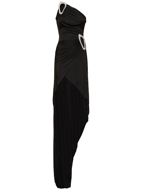 David Koma: Embellished fluid jersey gown - women_0 | Luisa Via Roma