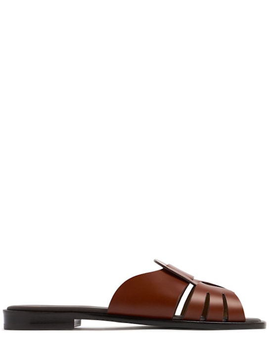 10mm Ancora squared leather slides