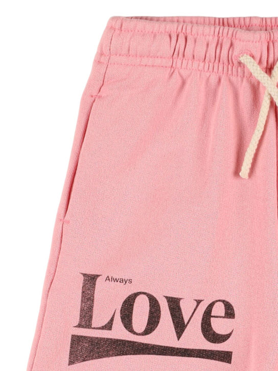 The Animals Observatory: Pantaloni in cotone stampato - Rosa - kids-girls_1 | Luisa Via Roma