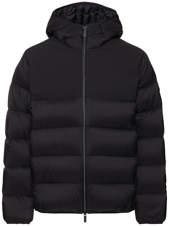 Moncler: Veumont nylon down jacket - Black - men_0 | Luisa Via Roma