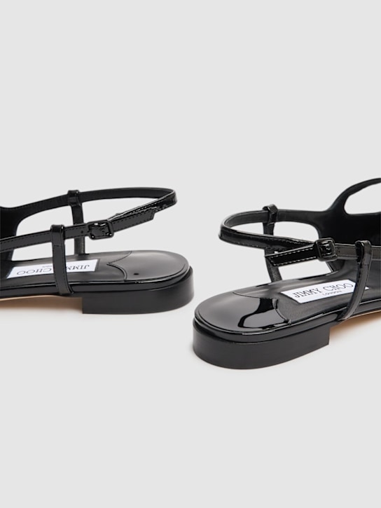 Jimmy Choo: 10mm Didi patent leather flats - Black - women_4 | Luisa Via Roma