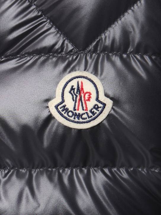 Moncler: Chambly nylon down shirt jacket - Black - men_3 | Luisa Via Roma