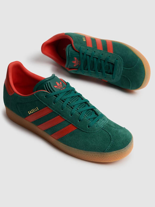 adidas Originals: Gazelle lace-up sneakers - Yeşil - kids-boys_1 | Luisa Via Roma