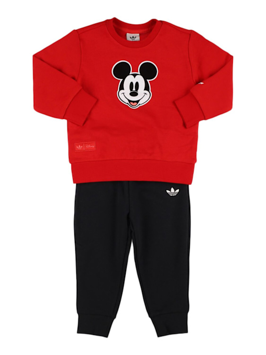 adidas Originals: コットンブレンドスウェットシャツ＆スウェットパンツ - kids-boys_0 | Luisa Via Roma