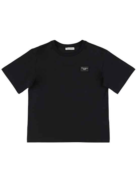 Dolce&Gabbana: コットンジャージーTシャツ - kids-boys_0 | Luisa Via Roma