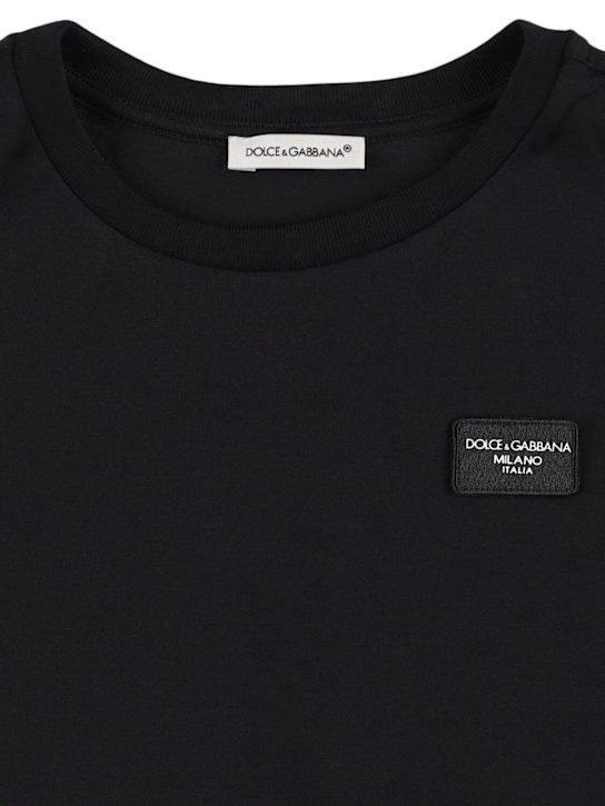 Dolce&Gabbana: コットンジャージーTシャツ - kids-boys_1 | Luisa Via Roma
