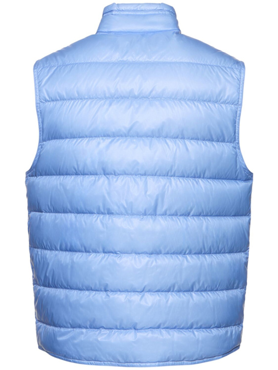 Moncler: Gui packable down vest - Light Blue - men_4 | Luisa Via Roma