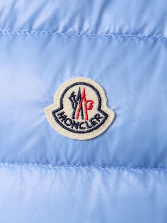 Moncler: Gui packable down vest - Light Blue - men_3 | Luisa Via Roma