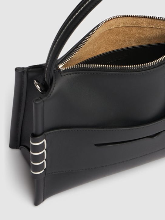 JW Anderson: Loafer leather shoulder bag - Black - women_6 | Luisa Via Roma