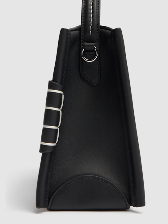 JW Anderson: Loafer leather shoulder bag - Black - women_4 | Luisa Via Roma