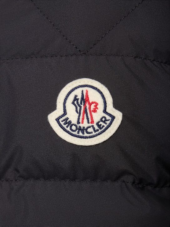 Moncler: Chevrerie tech down jacket - Black - men_3 | Luisa Via Roma