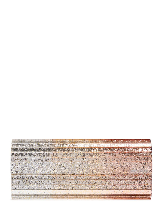Jimmy Choo: Sweetie glittered clutch - women_0 | Luisa Via Roma