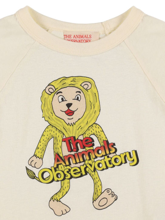 The Animals Observatory: Printed cotton jersey t-shirt - White - kids-boys_1 | Luisa Via Roma