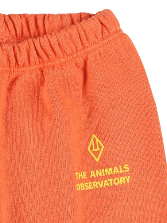The Animals Observatory: Logo cotton sweatpants - Red - kids-boys_1 | Luisa Via Roma