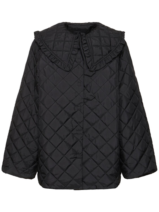 GANNI: Quilted ripstop jacket - women_0 | Luisa Via Roma
