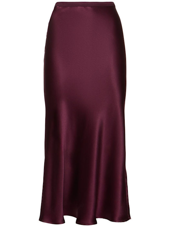 ANINE BING: Bar silk long skirt - women_0 | Luisa Via Roma