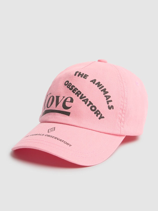 The Animals Observatory: Cappello baseball in cotone con logo - kids-girls_1 | Luisa Via Roma