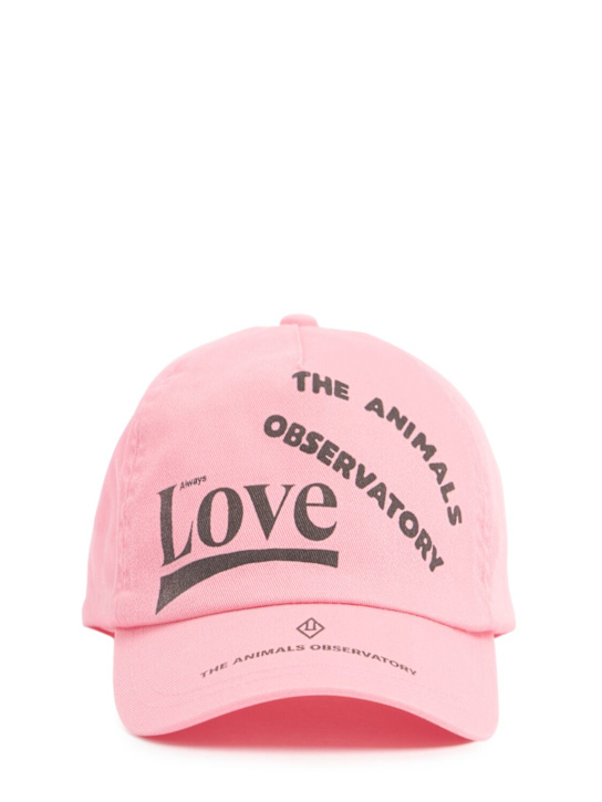 The Animals Observatory: Cappello baseball in cotone con logo - kids-girls_0 | Luisa Via Roma