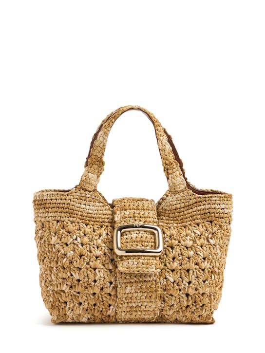 Roger Vivier: Grand Vivier Choc crochet top handle bag - women_0 | Luisa Via Roma