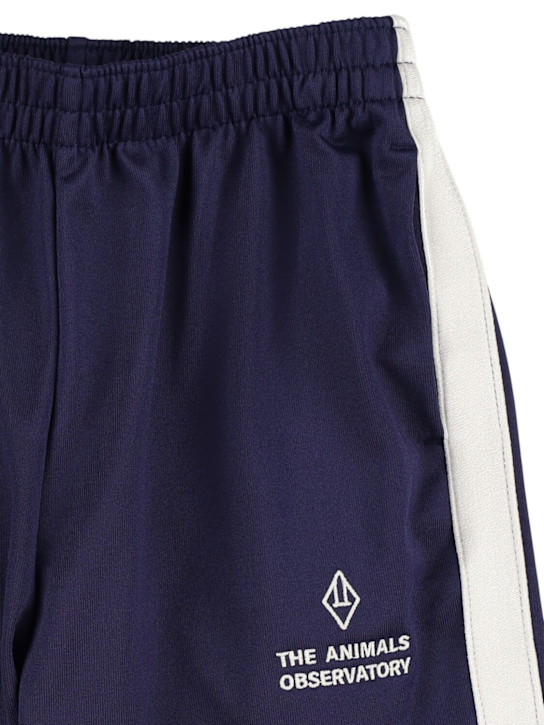 The Animals Observatory: Pantaloni in felpa di misto cotone - Blu - kids-girls_1 | Luisa Via Roma