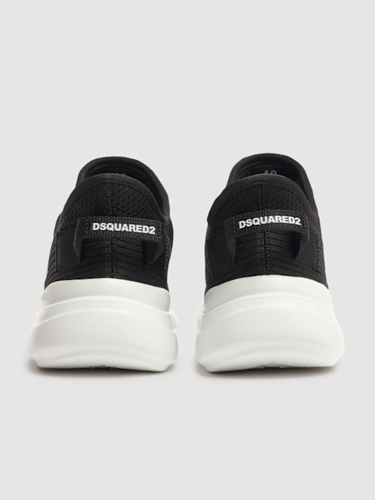Dsquared2: Icon sneakers - Black/White - women_3 | Luisa Via Roma