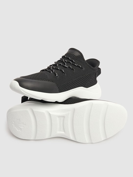 Dsquared2: Icon sneakers - Black/White - women_4 | Luisa Via Roma