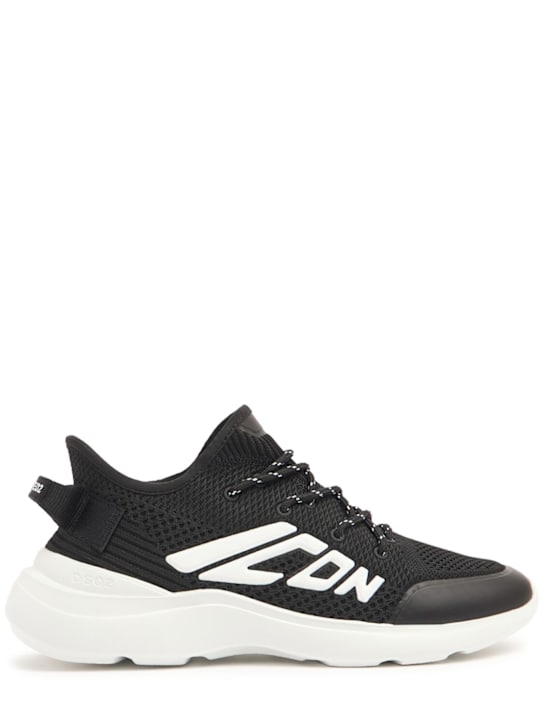 Dsquared2: Icon sneakers - Black/White - women_0 | Luisa Via Roma