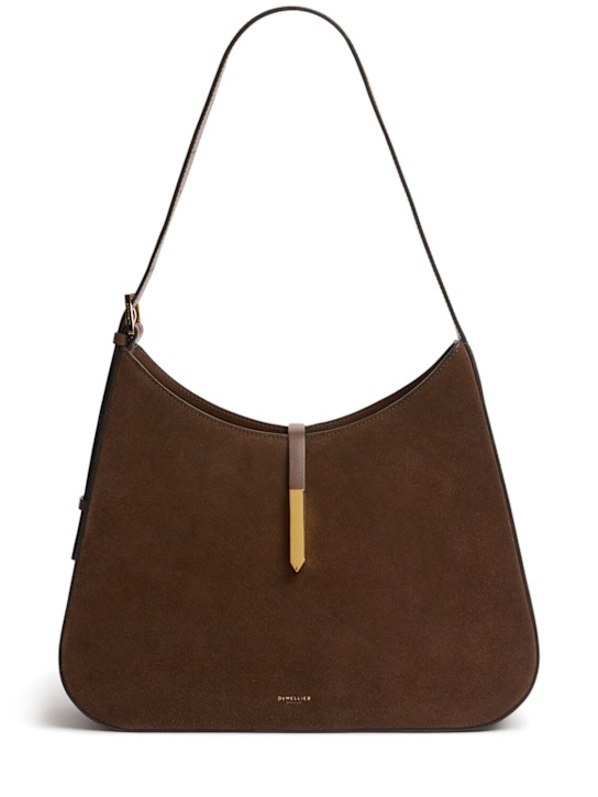 DeMellier: Large Tokyo suede shoulder bag - women_0 | Luisa Via Roma