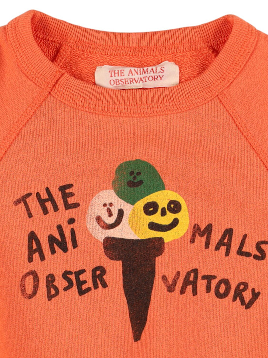 The Animals Observatory: Printed cotton sweatshirt - Red - kids-boys_1 | Luisa Via Roma