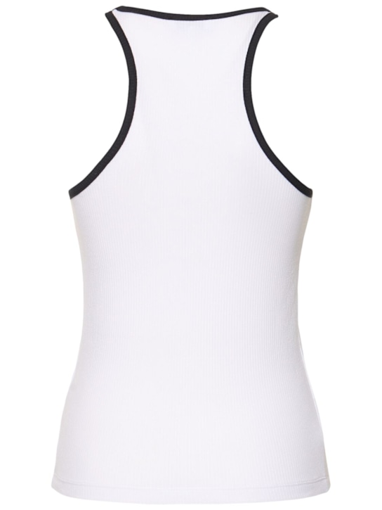 Ribbed cotton blend tank top - Sporty & Rich - Women  | Luisaviaroma