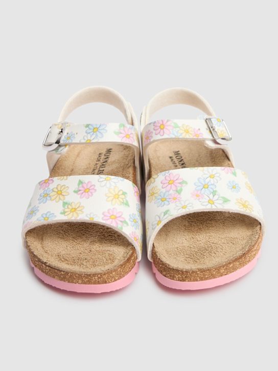 Monnalisa: Sandali stampati - Bianco/Multi - kids-girls_1 | Luisa Via Roma
