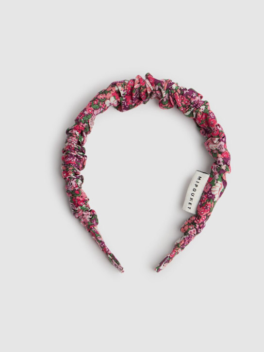 Mipounet: Marie printed cotton headband - Multicolor - kids-girls_1 | Luisa Via Roma