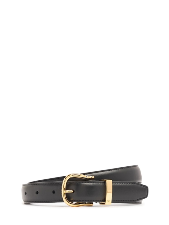 Nili Lotan: Louise smooth leather belt - women_0 | Luisa Via Roma