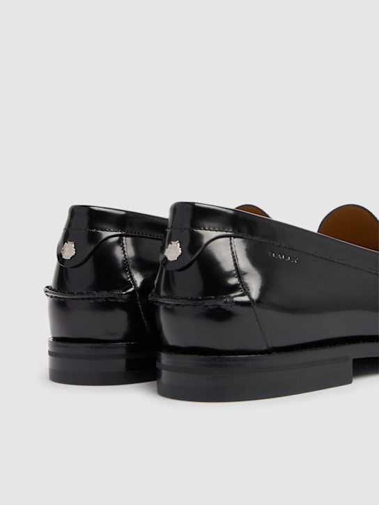 Bally: Charlex leather loafers - Black - men_2 | Luisa Via Roma