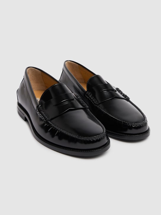 Bally: Charlex leather loafers - Black - men_1 | Luisa Via Roma