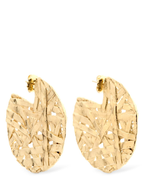 Paola Sighinolfi: Large Icon hoop earrings - women_0 | Luisa Via Roma
