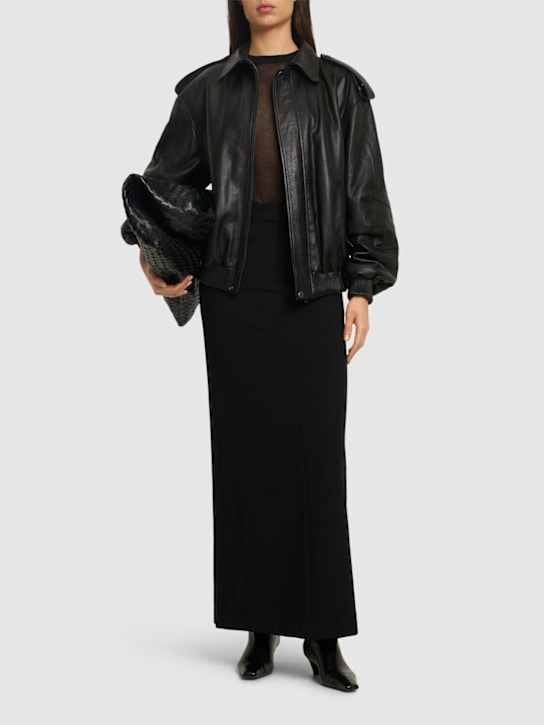 MANOKHI: Daya leather jacket - women_1 | Luisa Via Roma